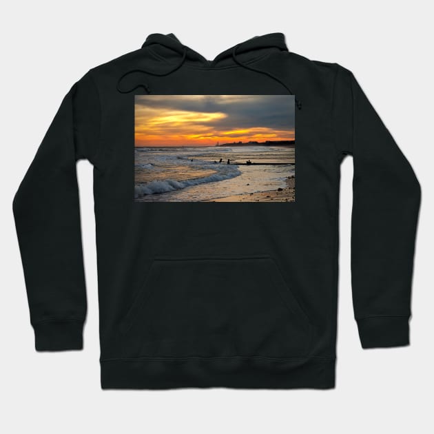 Blyth beach looking south Hoodie by Violaman